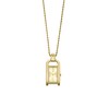 Thumbnail Image 3 of Ladies' Fossil Harwell Rectangular Watch Necklace with Gold-Tone Dial (Model: ES533 )