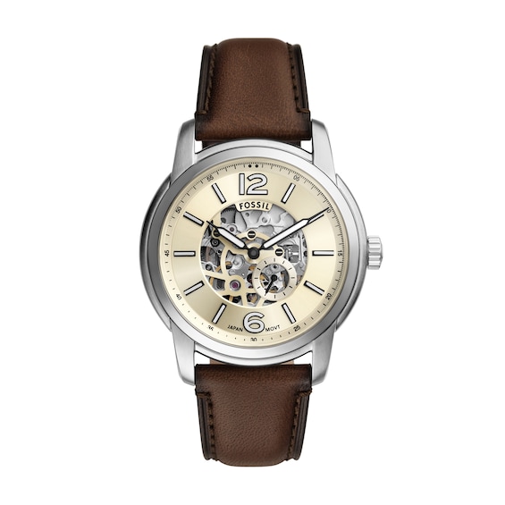 Menâs Fossil Heritage Automatic Watch with Ivory Dial (Model: Me3264)