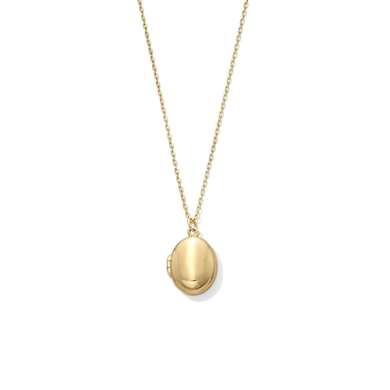 Main Image 1 of Oval Locket in 10K Gold