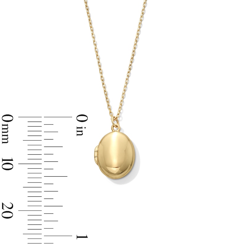 Main Image 3 of Oval Locket in 10K Gold