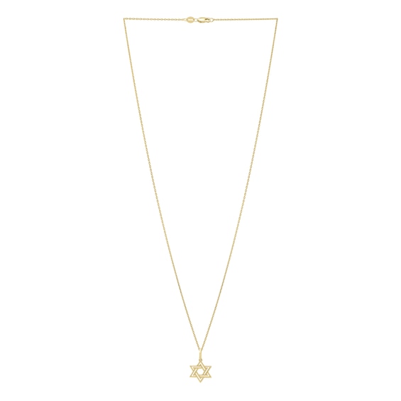 Star of David Pendant in 14K Gold