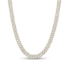 Thumbnail Image 1 of 5 CT. T.W. Diamond Curb Chain Necklace in Hollow Sterling Silver with 10K Gold Plate - 22"