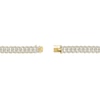 Thumbnail Image 2 of 5 CT. T.W. Diamond Curb Chain Necklace in Hollow Sterling Silver with 10K Gold Plate - 22"