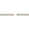 Thumbnail Image 3 of 2 CT. T.W. Diamond Curb Chain Bracelet in Hollow Sterling Silver with 10K Gold Plate - 8.5"