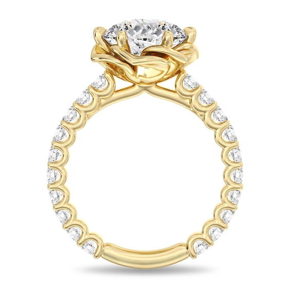 Enchanted Star Belle 3-7/8 CT. T.w. Certified Lab-Grown Diamond Rose Engagement Ring in 14K Gold (F/Vs2)