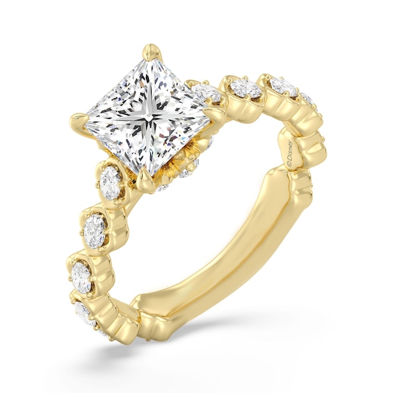 Enchanted Star Jasmine 2-3/4 CT. T.w. Princess-Cut Certified Lab-Grown Diamond Clover Engagement Ring in 14K Gold