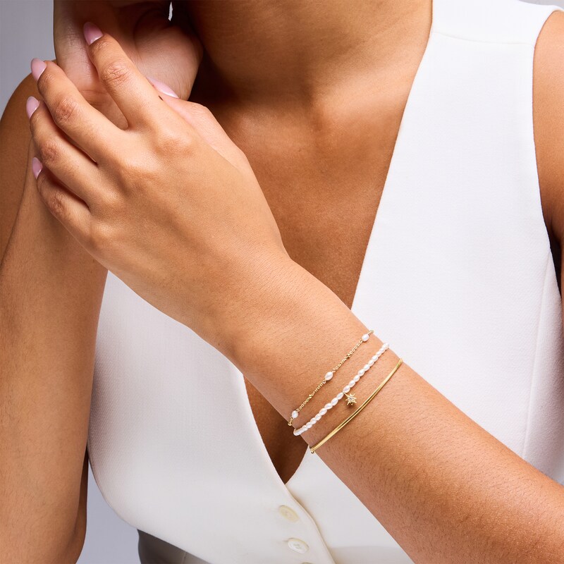 2.0mm Wheat Chain Bracelet in Solid Sterling Silver with 18K Gold Plate