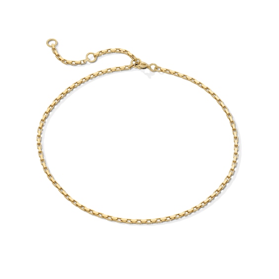 1.5mm Cable Chain Anklet in Solid Sterling Silver with 18K Gold Plate - 10"