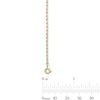 Thumbnail Image 2 of 1.5mm Cable Chain Anklet in Solid Sterling Silver with 18K Gold Plate - 10"