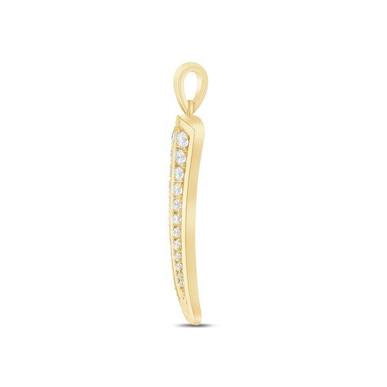 5/8 CT. T.w. Certified Lab-Grown Diamond Horn Necklace Charm in 10K Gold (F/Si2)