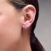 Thumbnail Image 2 of 1/2 CT. T.W. Certified Lab-Grown Diamond Trio Drop Earrings in 10K Gold (F/VS2)