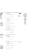 Thumbnail Image 2 of 1/2 CT. T.W. Certified Lab-Grown Diamond Trio Drop Earrings in 10K Gold (F/VS2)