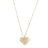 Thumbnail Image 1 of Sunray Heart Pendant in 10K Gold