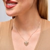 Thumbnail Image 2 of Sunray Heart Pendant in 10K Gold
