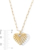 Thumbnail Image 3 of Sunray Heart Pendant in 10K Gold