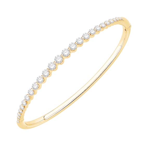 2 CT. T.w. Certified Lab-Grown Diamond Bangle in 10K Gold (F/Vs2)