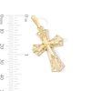 Thumbnail Image 2 of Coin-Edge Cross Necklace Charm in Solid 10K Gold