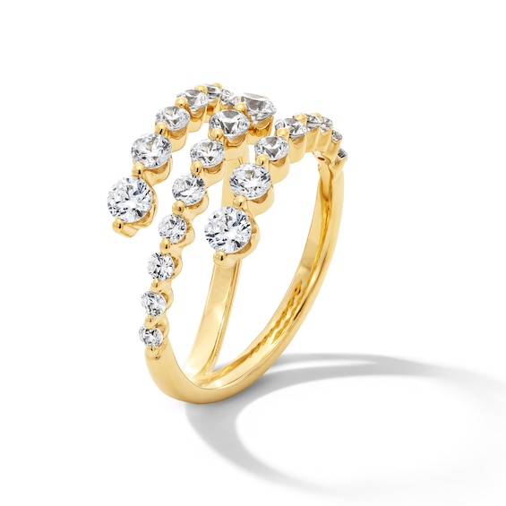 1-1/4 CT. T.w. Certified Lab-Grown Diamond Split Bypass Ring in 10K Gold (F/Vs2)