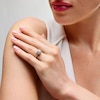 Thumbnail Image 2 of 1 CT. T.W. Princess-Cut Diamond Double Cushion Frame Split Shank Engagement Ring in 14K Gold