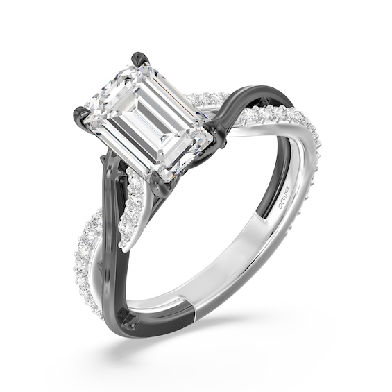 Enchanted Star Villains Maleficent 2-1/4 CT. T.w. Radiant Certified Lab-Grown Diamond Engagement Ring in White Gold