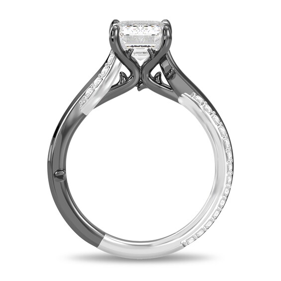 Enchanted Star Villains Maleficent 2-1/4 CT. T.w. Radiant Certified Lab-Grown Diamond Engagement Ring in White Gold