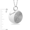Thumbnail Image 3 of Engravable Fingerprint Pendant in Sterling Silver (1 Fingerprint and 3 Lines)