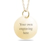 Thumbnail Image 2 of Engravable Fingerprint Pendant in 10K White, Yellow or Rose Gold (1 Fingerprint and 3 Lines)