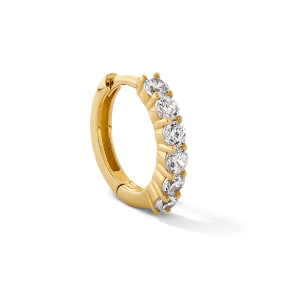 1/6 CT. T.w. Lab-Grown Diamond Single Hoop Earring in 14K Gold