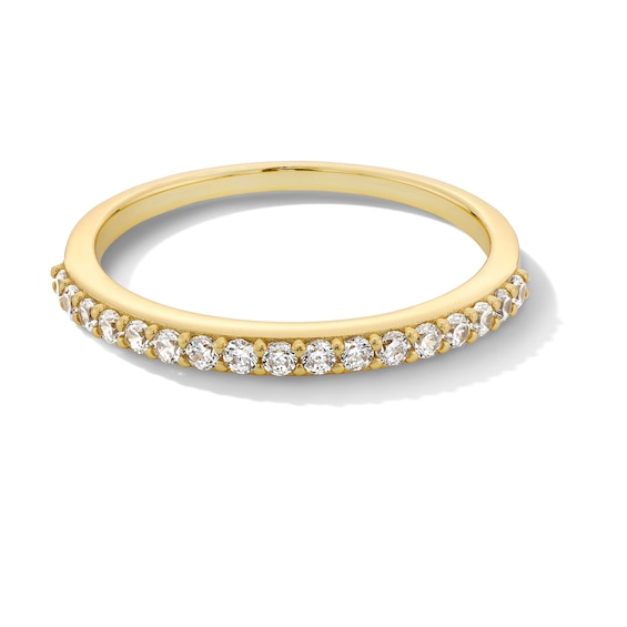 1/5 CT. T.w. Lab-Grown Diamond Band in Sterling Silver with 18K Gold Plate