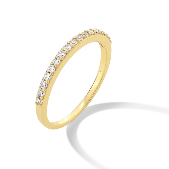 1/5 CT. T.w. Lab-Grown Diamond Band in Sterling Silver with 18K Gold Plate