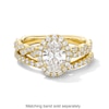 Thumbnail Image 5 of Vera Wang Love Collection 1-5/8 CT. T.W. Oval Certified Lab-Grown Diamond Frame Twist Engagement Ring in 14K Gold