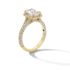 Thumbnail Image 3 of Vera Wang Love Collection 3 CT. T.W. Emerald-Cut Certified Lab-Grown Diamond Frame Engagement Ring in 14K Gold
