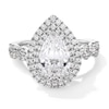 Thumbnail Image 1 of Vera Wang Love Collection 2-1/4 CT. T.W. Pear Certified Lab-Grown Diamond Frame Engagement Ring in 14K White Gold