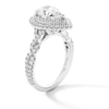 Thumbnail Image 3 of Vera Wang Love Collection 2-1/4 CT. T.W. Pear Certified Lab-Grown Diamond Frame Engagement Ring in 14K White Gold