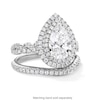 Thumbnail Image 4 of Vera Wang Love Collection 2-1/4 CT. T.W. Pear Certified Lab-Grown Diamond Frame Engagement Ring in 14K White Gold