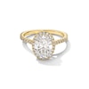 Thumbnail Image 1 of Vera Wang Love Collection 2 CT. T.W. Oval Certified Lab-Grown Diamond Frame Engagement Ring in 14K Gold (F/VS2)
