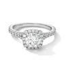 Thumbnail Image 1 of Vera Wang Love Collection 1-5/8 CT. T.W. Certified Lab-Grown Diamond Cushion Frame Engagement Ring in 14K White Gold
