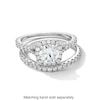 Thumbnail Image 3 of Vera Wang Love Collection 1-5/8 CT. T.W. Certified Lab-Grown Diamond Cushion Frame Engagement Ring in 14K White Gold