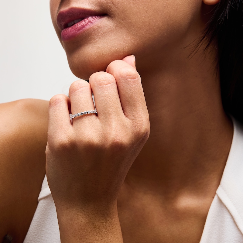 Main Image 2 of 1/2 CT. T.W. Certified Lab-Grown Diamond Anniversary Band in 14K White Gold (F/VS2)
