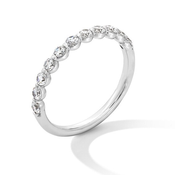 1/2 CT. T.w. Certified Lab-Grown Diamond Anniversary Band in 14K White Gold (F/Vs2)
