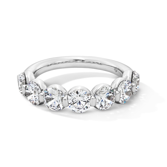 3 CT. T.w. Certified Lab-Grown Diamond Seven Stone Anniversary Band in 14K White Gold (F/Vs2)
