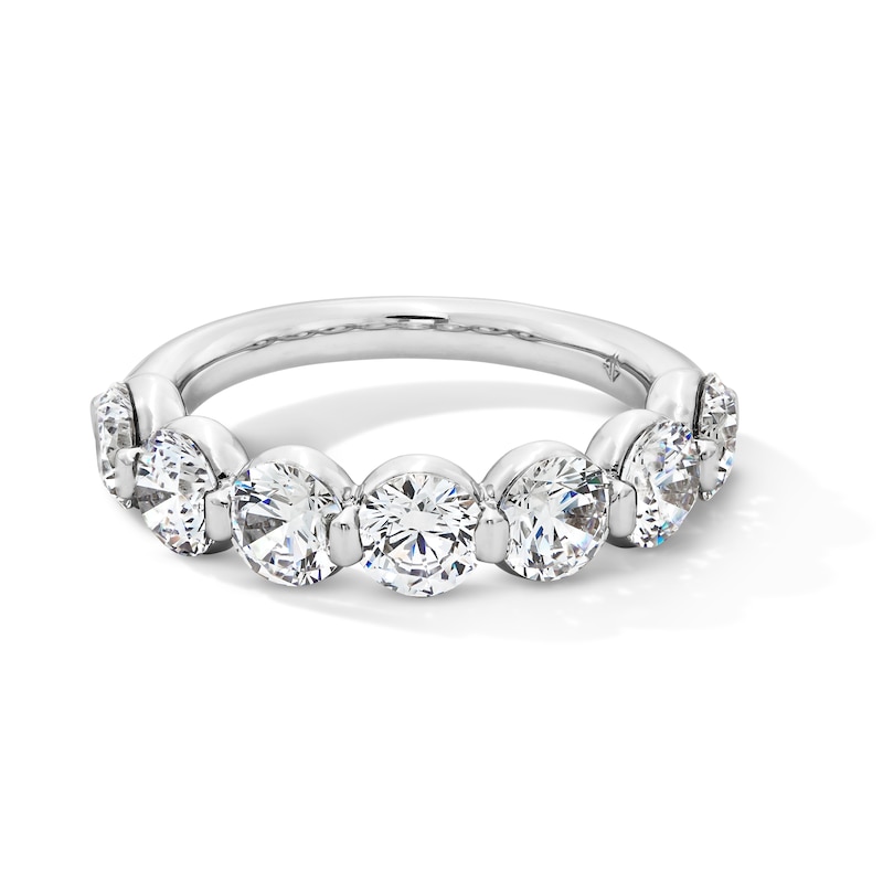 Main Image 1 of 3 CT. T.W. Certified Lab-Grown Diamond Seven Stone Anniversary Band in 14K White Gold (F/VS2)