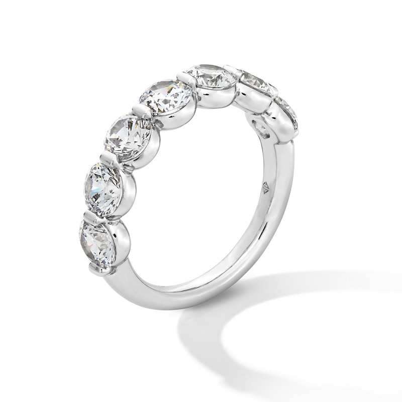 Main Image 3 of 3 CT. T.W. Certified Lab-Grown Diamond Seven Stone Anniversary Band in 14K White Gold (F/VS2)