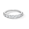Thumbnail Image 1 of 1 CT. T.W. Certified Lab-Grown Diamond Nine Stone Anniversary Band in 14K White Gold (F/VS2)