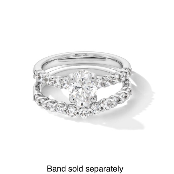 1-1/2 CT. T.w. Oval Certified Lab-Grown Diamond Engagement Ring in 14K Gold (I/Si2
