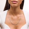 Thumbnail Image 2 of 3.0mm Glitter Rope Chain Necklace in Solid 10K White Gold - 22"