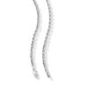 Thumbnail Image 3 of 3.0mm Glitter Rope Chain Necklace in Solid 10K White Gold - 22"