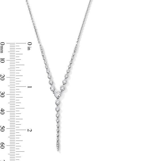 1 CT. T.w. Certified Lab-Grown Diamond "Y" Necklace in 10K White Gold (F/Vs2)