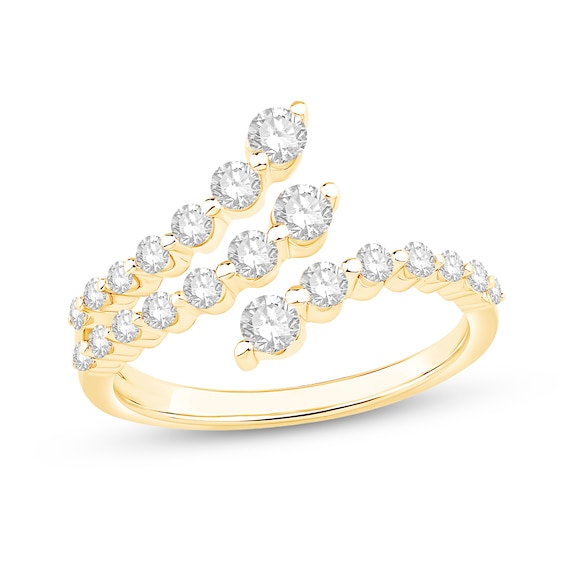 3/4 CT. T.w. Certified Lab-Grown Diamond Split Bypass Ring in 10K Gold (F/Vs2)