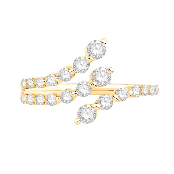 3/4 CT. T.w. Certified Lab-Grown Diamond Split Bypass Ring in 10K Gold (F/Vs2)